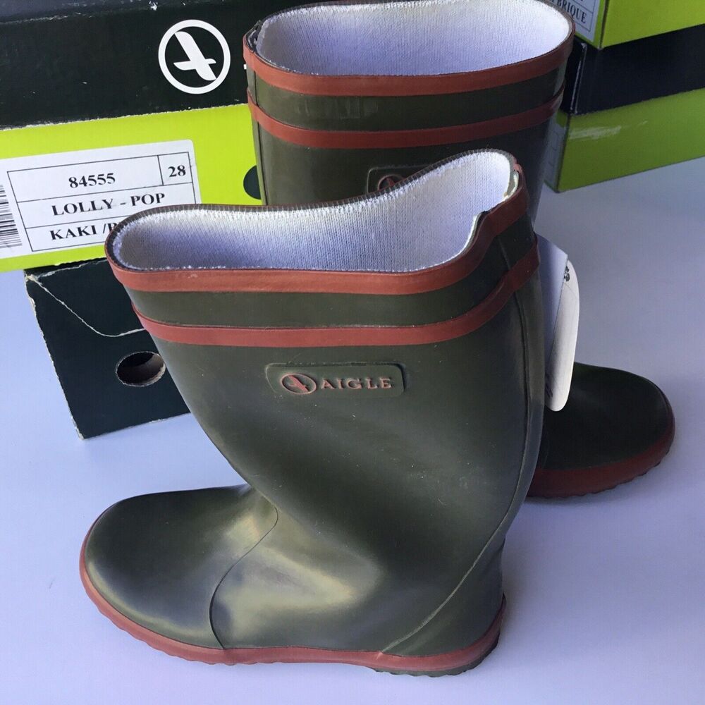 Aigle Unisex Lolly Pop Kaki 84555 Size 10.5